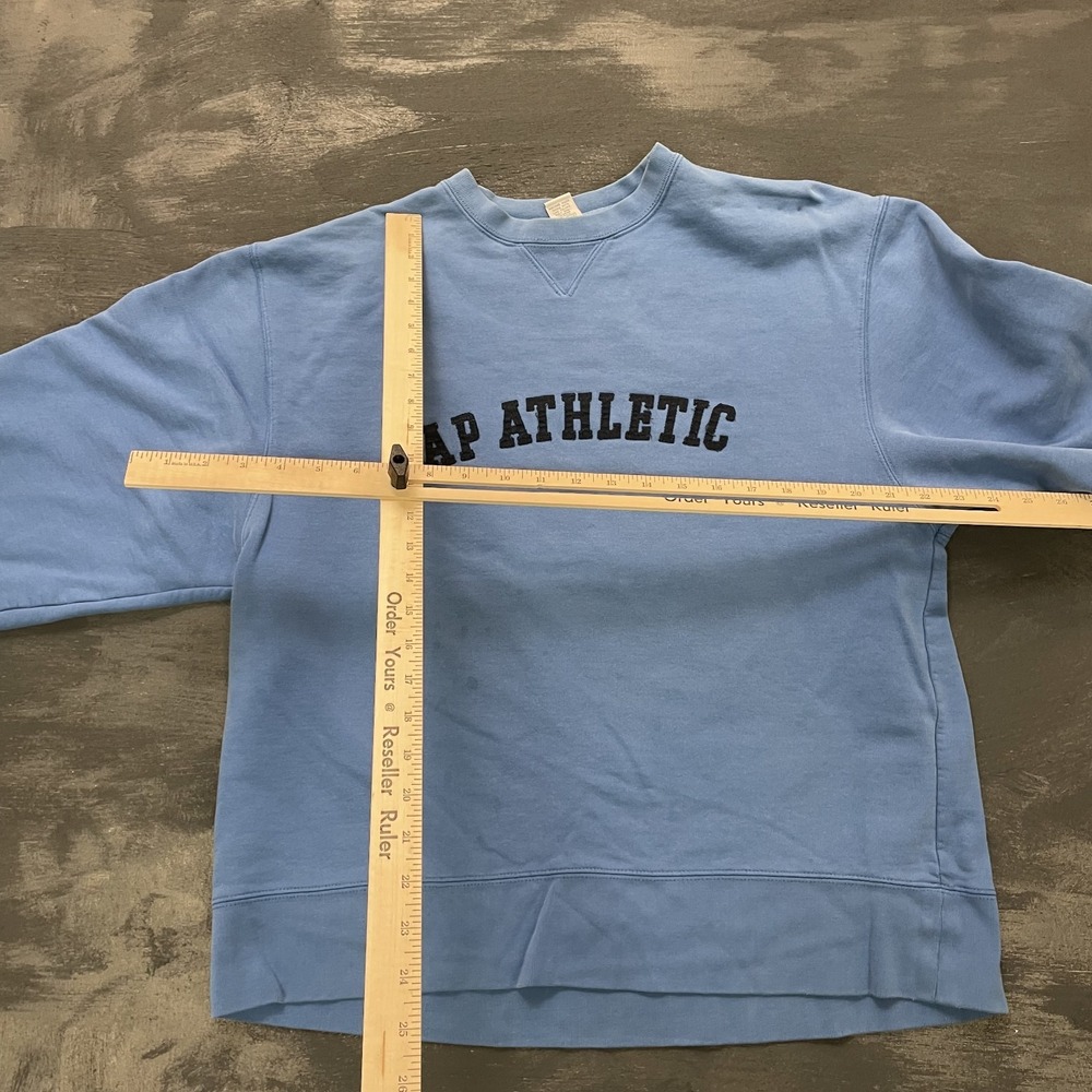 vintage Gap Athletic sweatshirt mens large Blue 1990s - Picture 6 of 9